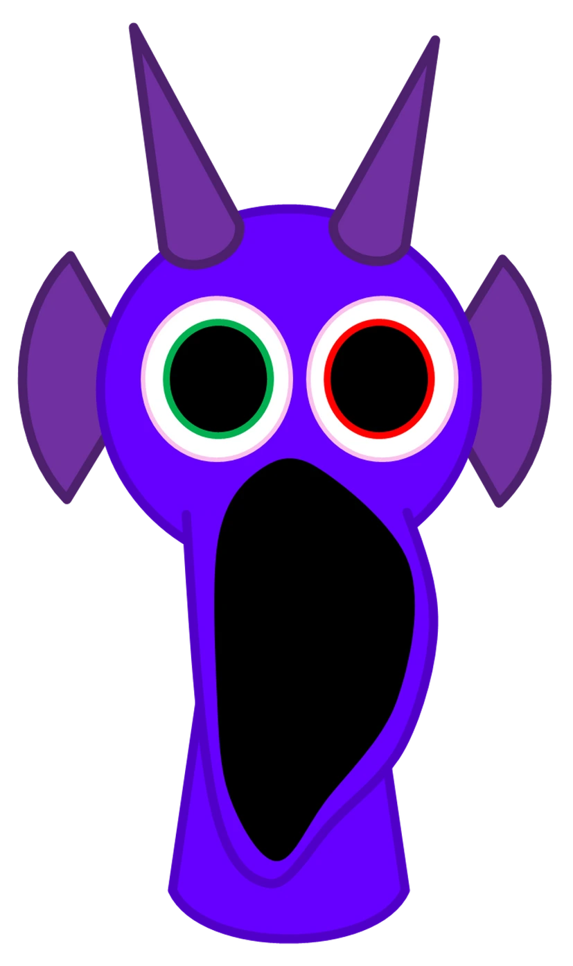 Durple Sprunki character, Horror Mode form