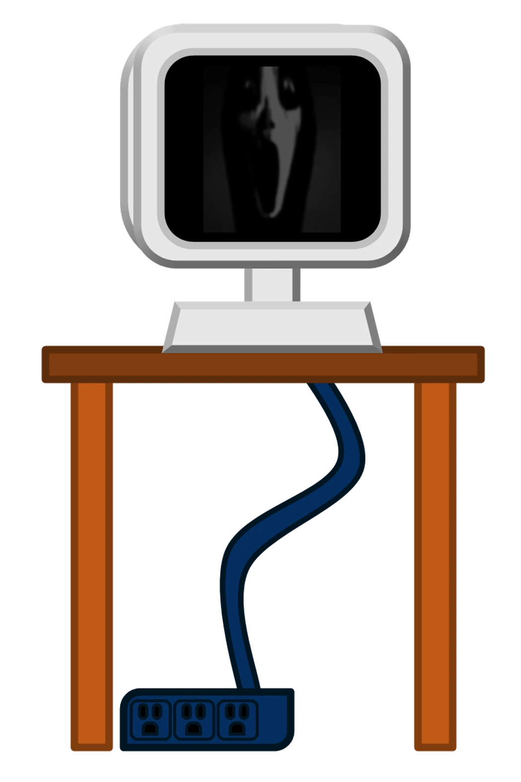 Mr. Fun Computer Sprunki character, Horror Mode form